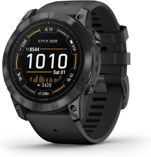 Garmin epix Pro (Gen 2) Smartwatch mit AMOLED Display, GPS und Bluetooth in Schwarz/Grau, 51 mm - Bild 1