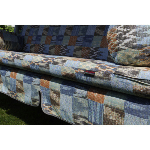 Hollywoodschaukelauflage Trend von ANGERER FREIZEITMÖBEL in Blau Patchwork, B/L: 180 x 54 cm - Bild 2