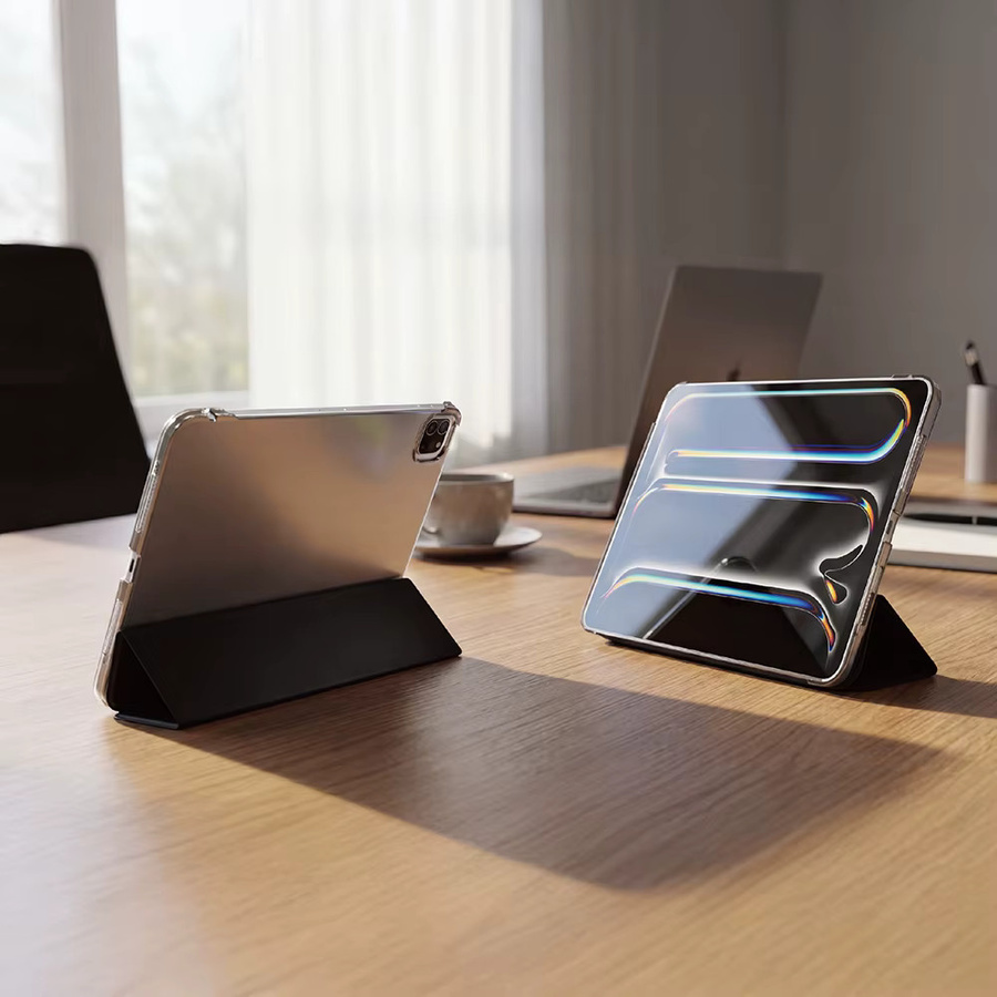 WiWU Vollschutzhülle für iPad Air 13 11 M4 M3 M2 und iPad Pro 13 11 12,9 Zoll mit Multi-Winkel-Ständer und Auto-Sleep Funktion in Blau - Bild 2