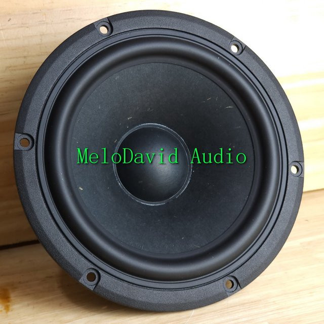 MeloDavid VP608 Tymphany OEM 6,5 Zoll Midbass Woofer aus Graspapiermischung, 2er Set, Schwarz - Bild 1