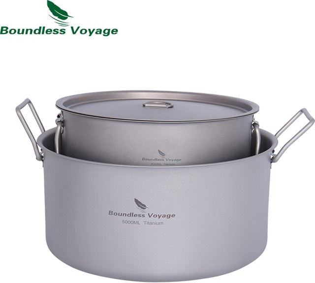 Boundless Voyage Titan Campingtopf mit Deckel und Klappgriff, 2 l - Bild 1