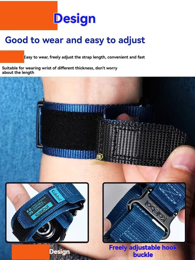 Casio Uhrenarmband, Textil/NATO, Schwarz, Herren - Bild 3
