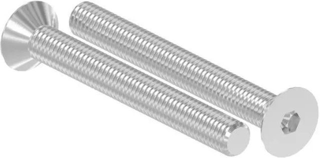 FeNau Senkkopfschraube M8 x 70 mm aus V4A Edelstahl mit Innensechskant nach ISO 10642, Farbe Silber - Bild 1