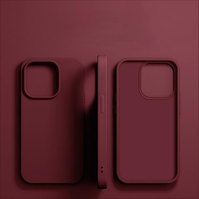 Stoßfeste Flüssigsilikon Handyhülle für Apple iPhone 11 bis iPhone 17 Pro Max in Rot - Bild 1
