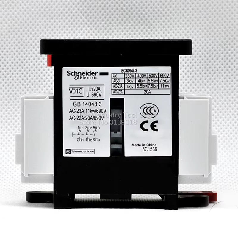 Schneider Electric Lastschalterkörper V01C mit Panel KCF1PZC Schaltertrennschalter 20A 3P - Bild 3