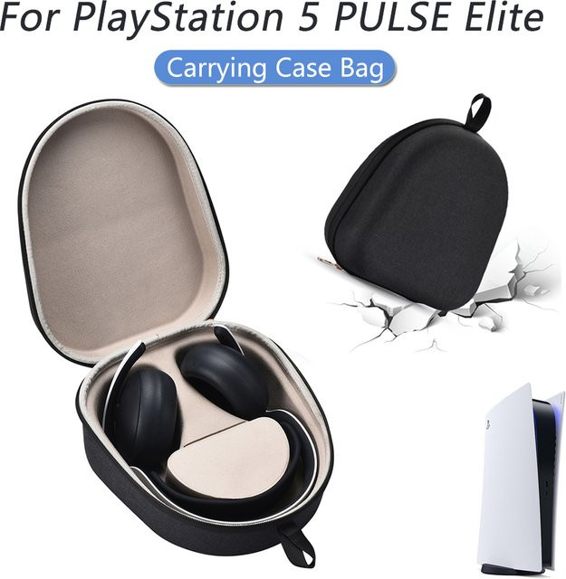 Schutztasche für Sony PlayStation Pulse Elite Wireless Headset in Schwarz - Bild 1