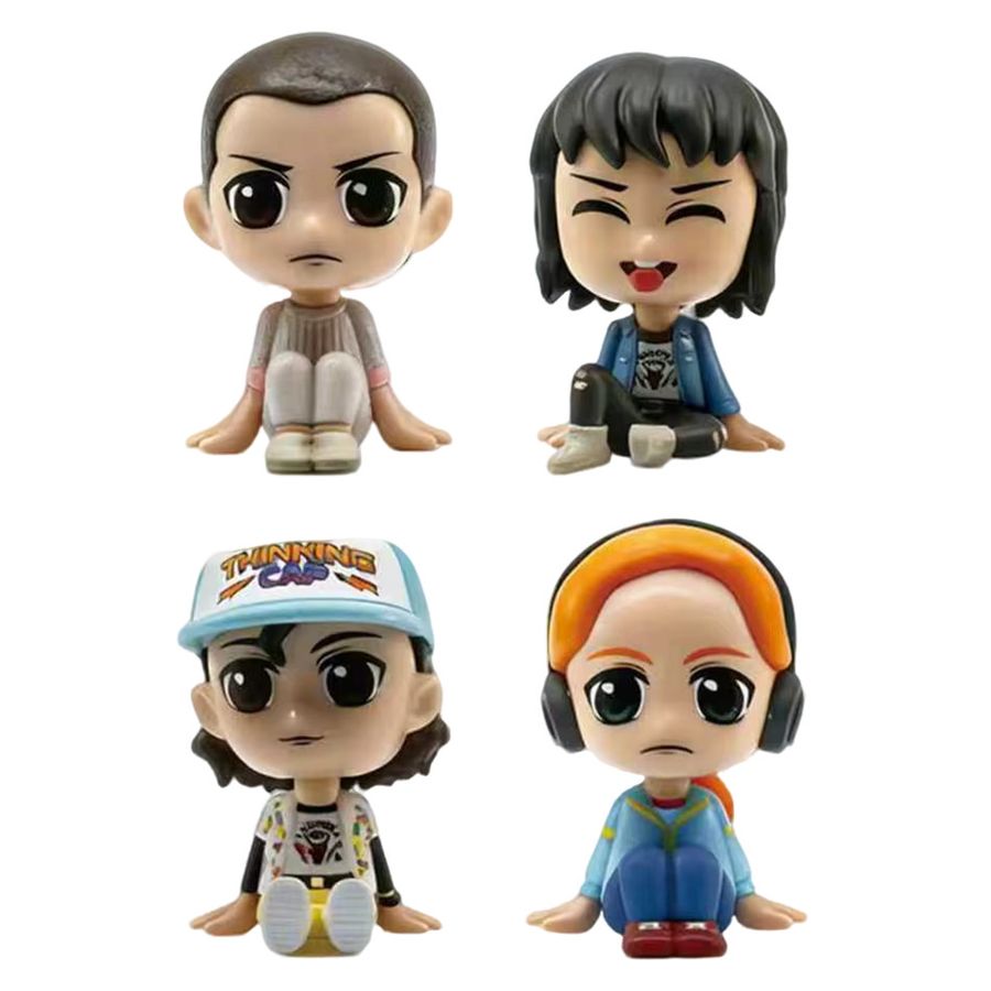 8er Set Stranger Things Actionfiguren aus Vinyl von Bandai, Multicolor, Figuren Eleven, Dustin, Barb, Steve und Demogorgon - Bild 5