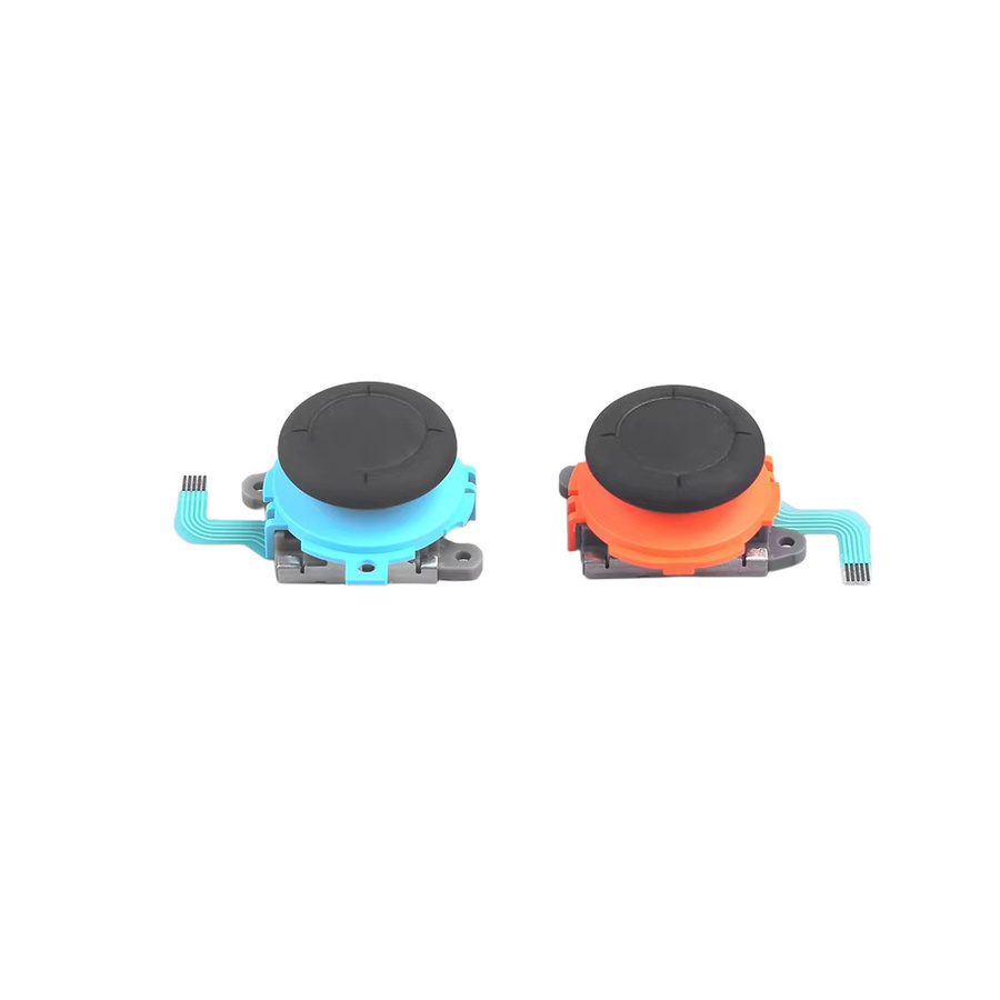 Nintendo Switch Ersatz Thumb Sticks für JoyCon Controller, 3D Joystick Links und Rechts, Orange und Multicolour - Bild 2