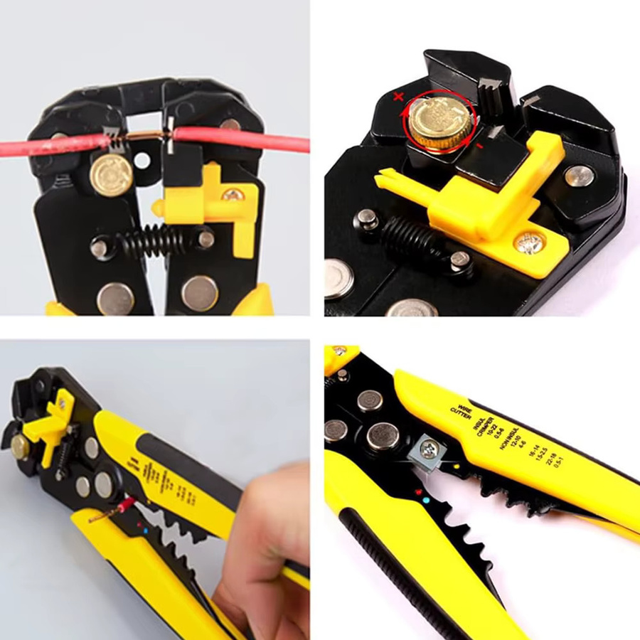 WOZOBUY Aderendhülsenpresszange HSC8 6-4/6-6 Elektrische Crimpzange zum Abisolieren und Crimpen von Drahtenden und Terminals - Bild 2