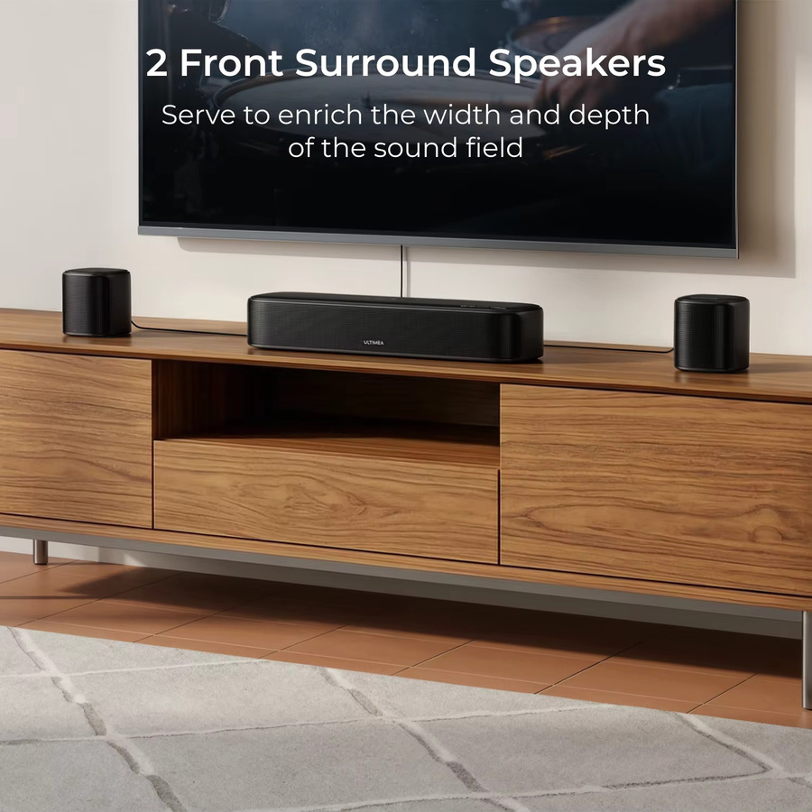 ULTIMEA Aura S5T 7.1-Kanal Soundbar mit Dolby Atmos, 420W Surround-Sound-System in Schwarz mit 5,25-Zoll-Subwoofer und 4 Surround-Lautsprechern - Bild 4