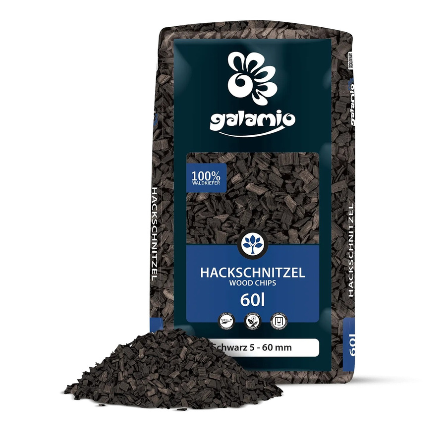 Galamio Holzhackschnitzel Schwarz 60 l - Bild 2