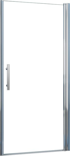AICA Nischentür Duschabtrennung als Schwingtür und Pendeltür aus 6mm ESG Nanoglas in Transparent mit Easy-Clean-Beschichtung, B/H: 80 x 195 cm - Bild 1