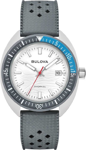 Bulova Herrenuhr Snorkel, Quarz, Keramik, Silikon, 41 mm, 10 ATM - Bild 1