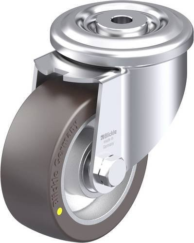 Blickle LKR-ALST 100K-AS Stahlblech-Lenkrolle in Silber, Rad-Durchmesser: 100 mm, Tragfähigkeit: 320 kg - Bild 1