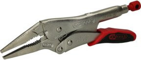 KS Tools Langbacken-Gripzange mit Easy-Release aus Chrom-Molybdän-Stahl in Silber, L: 205 mm, Breite: 60 mm - Bild 1