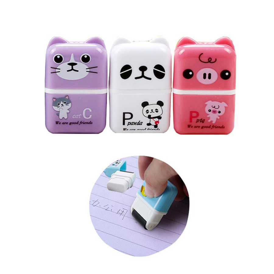 6er Set MyStationery Cartoon Tier Radiergummis in Mehrfarbig für Kinder und Büro - Bild 2