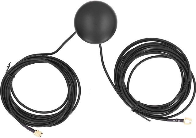 Omnidirektionale 4G GPS Antenne zur Wandmontage in Schwarz mit 2 Modi, 2 Ausgängen und 3 Meter Leitung sowie SMA Stecker - Bild 1