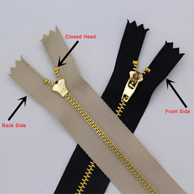 10 Stück QIMONTON Metall Reißverschlüsse mit Auto Lock für Jeans, Schuhe und Denim, verschiedene Größen und Farben - Bild 2