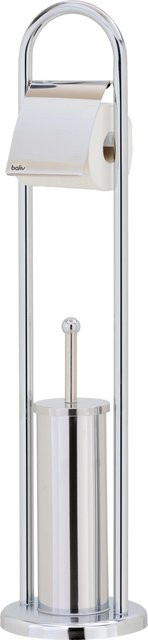 baliv WC-Bürstengarnitur ST-6960 mit Papierhalter in Silber - Bild 1