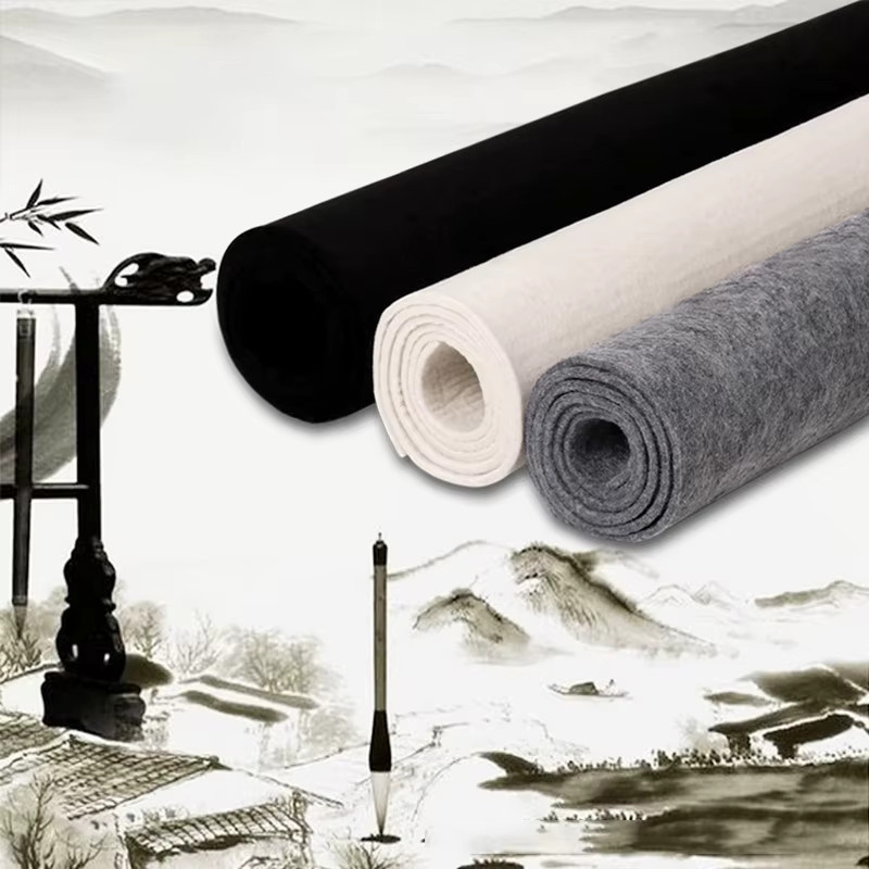 Graues Wollfilz Pad für Kalligraphie und DIY-Projekte B: 120 cm, T: 60 cm, Dicke: 3 mm/5 mm - Bild 2
