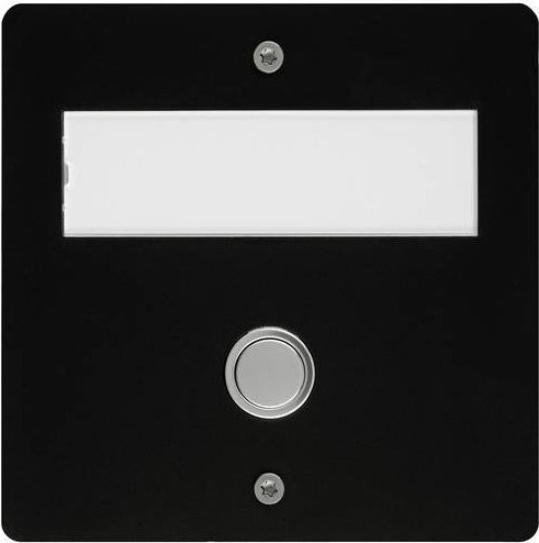 Grothe 43458 Funkklingel mit Namensschild in Schwarz mit Batteriebetrieb - Bild 1