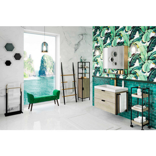 Playboy by Phoenix Badregal in Eichefarben und Beige, B/H/T: 37 x 90 x 30 cm - Bild 3