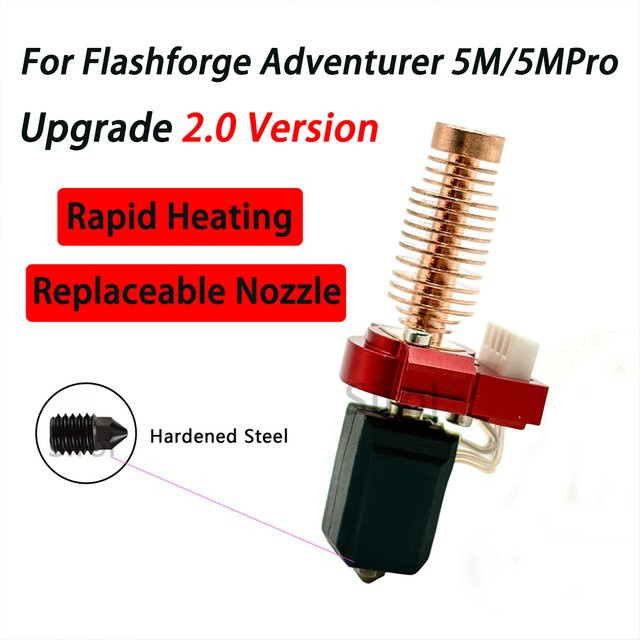 Flashforge Upgrade-Hotend für Adventurer 5M Pro und AD5M mit austauschbaren Düsen - Bild 1