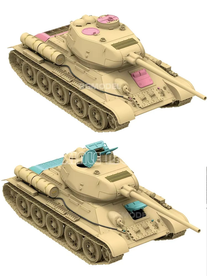 Ryefield-Modell T-34/85 Modell 1944 Fabrik Nr. 183, Panzermodellbausatz, 1/35, Kunststoff - Bild 3