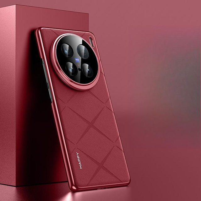 Vivo X100 Ultra Business Lederhülle für Herren in Rot - Bild 1