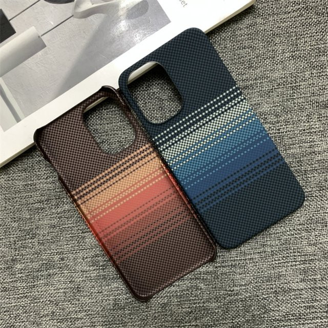 Stoßfeste rahmenlose Handyhülle im Kohlefaser-Kevlar-Muster für OnePlus 15 13 12 ACE 6 6T 5 Ultra 3 2 Pro in Schwarz, Blau und Multicolour - Bild 1