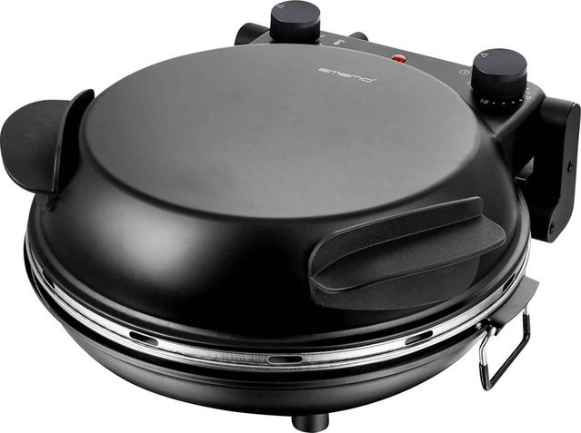 Emerio Pizza-Ofen PM-129032.2 in Schwarz und Edelstahl B/H/T: 39 x 19 x 33 cm, Tiefe: 31,5 cm - Bild 1