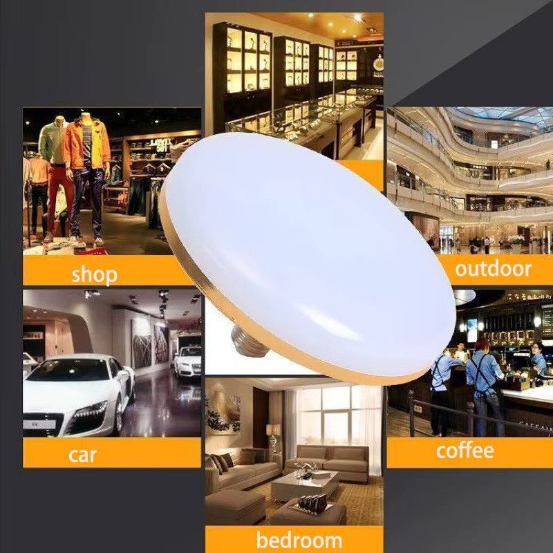 Szaoju LED UFO Deckenleuchte mit E27-Sockel, 15W, 6500k, Innenbeleuchtung für Garage und Haushalt - Bild 4