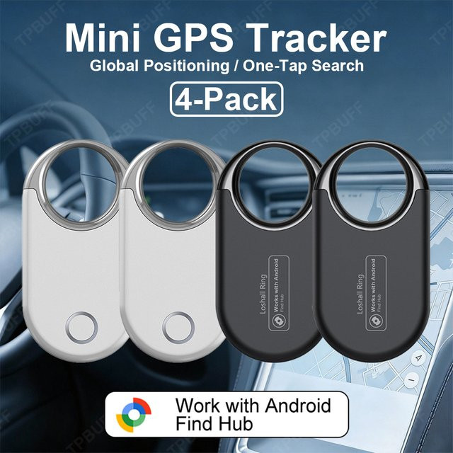Google Find My GPS-Tracker für Android, Smart Tag Anti-Verlust-Ortungsgerät mit Schutzgehäuse in Weiß - Bild 1