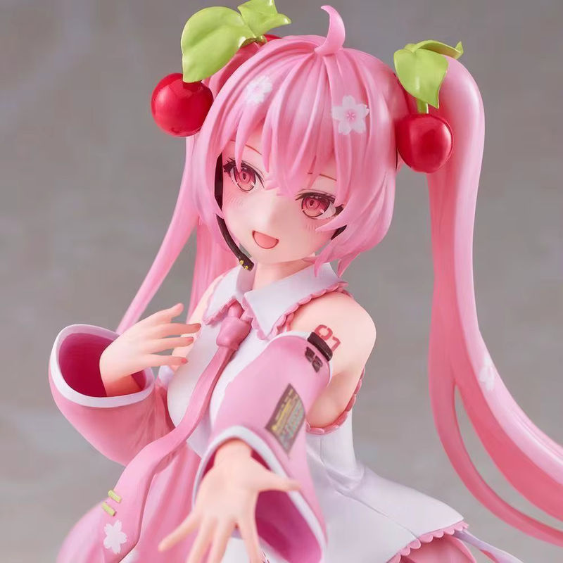 Bandai Hatsune Miku Anime Figur Sakura Märchen Wunderland in Rosa, Höhe: 21 cm - Bild 3