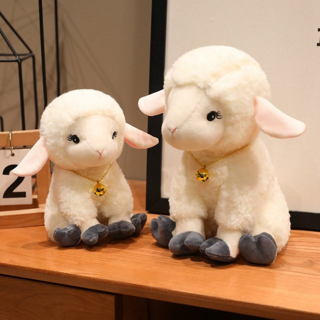 BOOKFONG Glocken-Schaf-Plüschtiere, Weiß - Bild 1