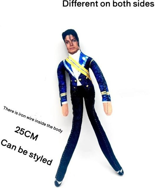 Yiran Health & Beauty Michael Jackson Cosplay Requisitenpuppe, Plüsch, Blau, ab 14 Jahren - Bild 1
