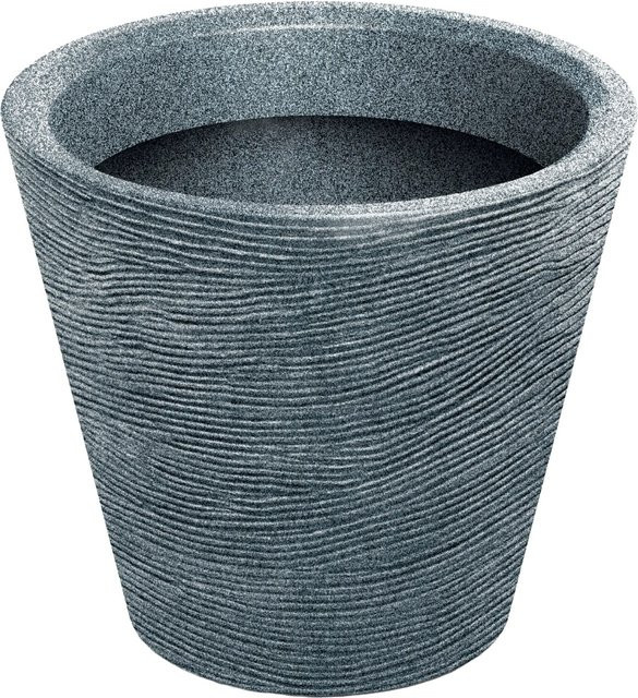 Prosperplast Blumentopf Tubra in Granit Grau, Durchmesser: 40 cm, Höhe: 34 cm - Bild 1