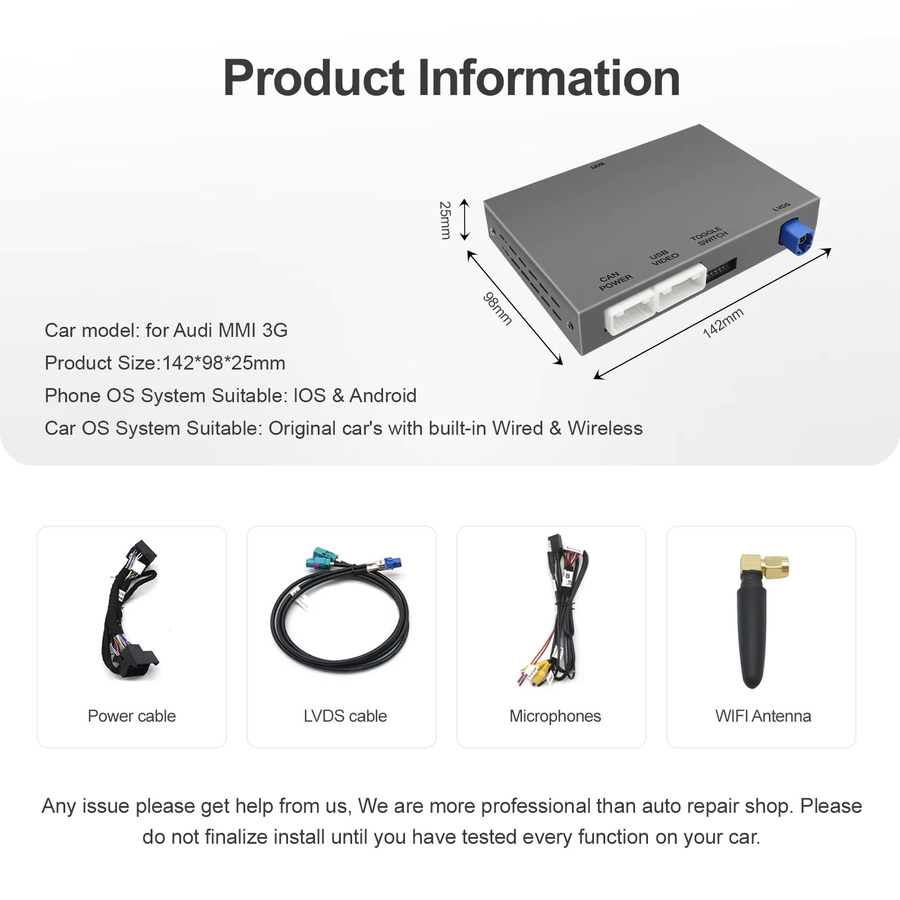 Drahtloses CarPlay und Android Auto Interface Modul für VW Volkswagen Skoda Octavia A5 Golf 7 Polo Passat B8 mit Mirror Link und MIB/MIB2 Unterstützung - Bild 3