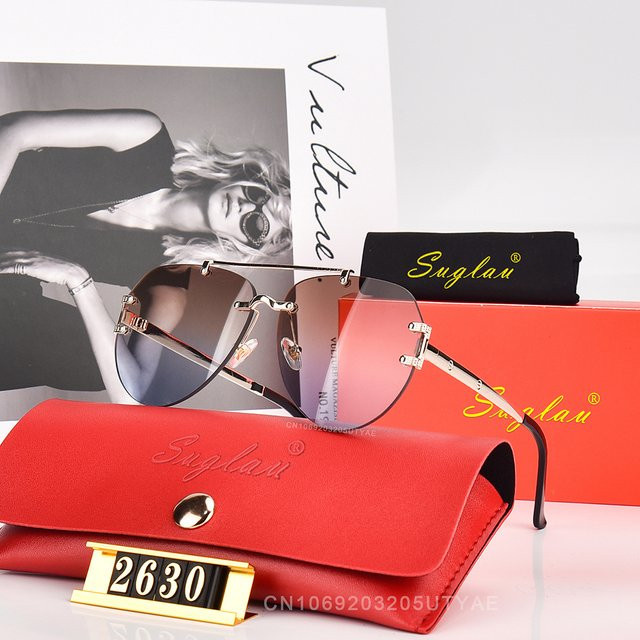Suglau Sonnenbrille oval, Metall, Unisex - Bild 1