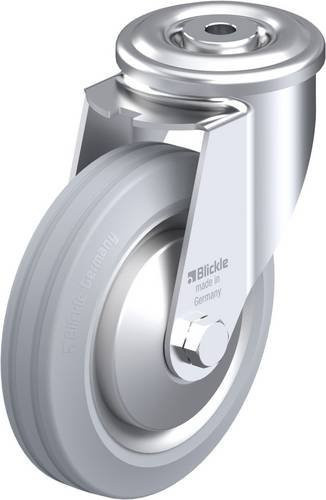 Blickle Lenkrolle LER-VE 150R-SG-FA in Grau mit Stahlrad Durchmesser: 150 mm und Tragfähigkeit: 135 kg - Bild 1
