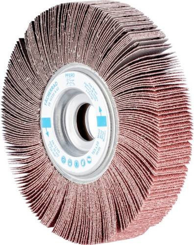 PFERD Lamellenschleifrad FR Ø 165 x 30 mm mit 25,4 mm Bohrung Körnung A60 in Braun - Bild 1