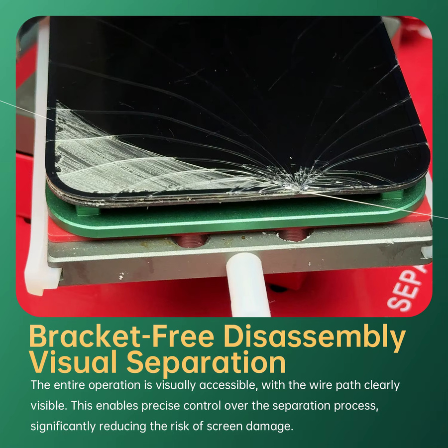 YCS Mr.Yang ClearCut Pro Bildschirmtrennvorrichtung für iPhone-Reparaturen in Transparent, präzises Werkzeug für flache und gebogene Bildschirme - Bild 4