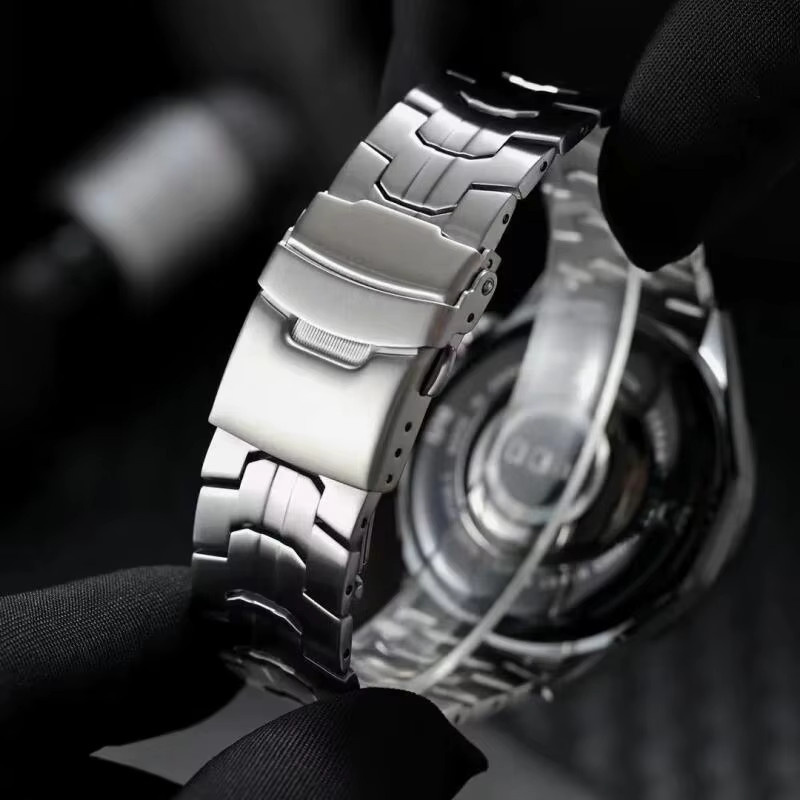Uhrenarmband Edelstahl, 22 mm, Silber, Unisex - Bild 6