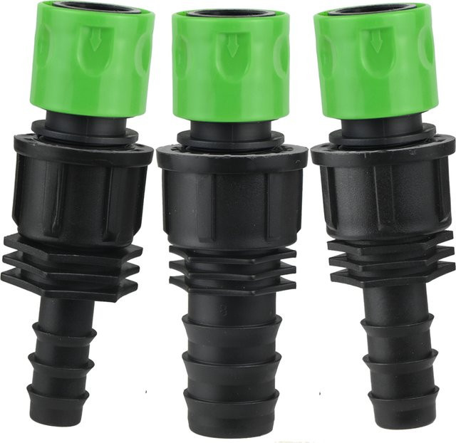 KESLA Schlauchhahn-Adapter mit 3/4 Zoll Innengewinde für PE-Schläuche 16 mm, 20 mm und 25 mm zur Tropfbewässerung - Bild 1