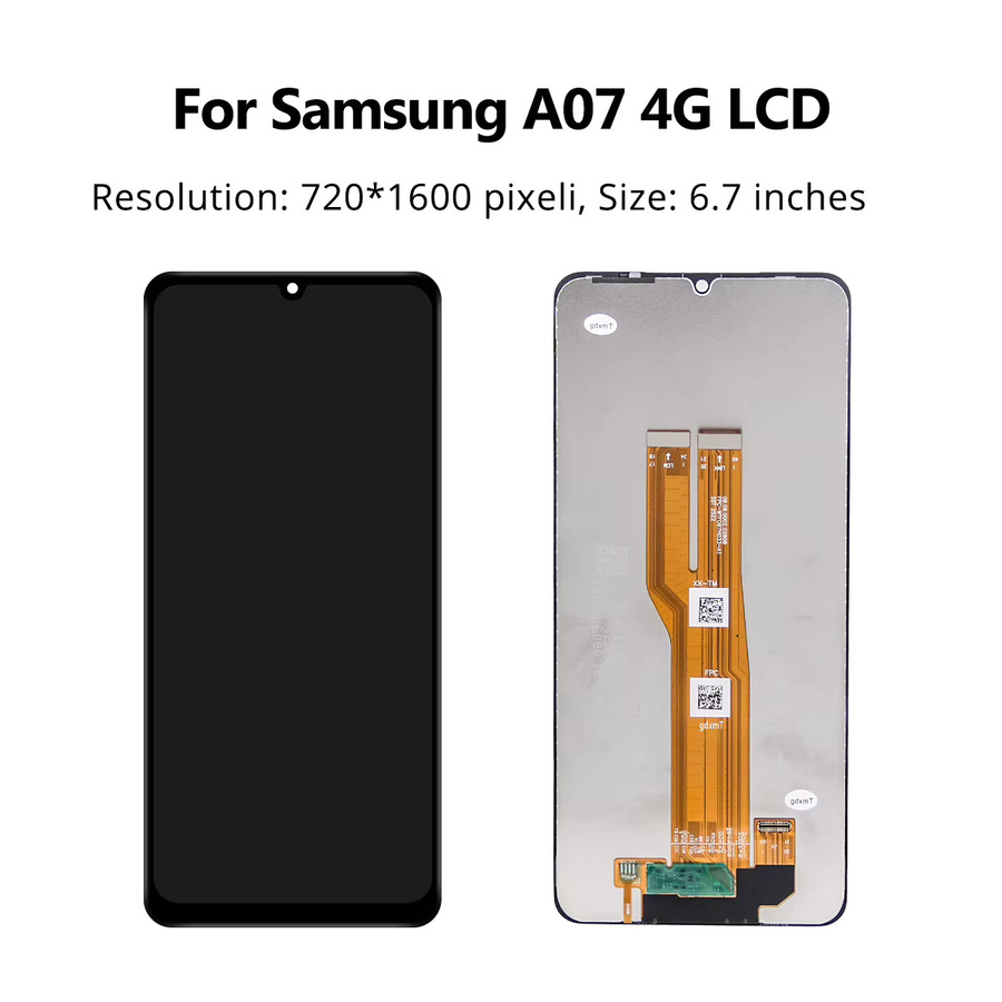 Samsung Galaxy A07 LCD Display Ersatz mit Touch Digitizer Montage in Schwarz - Bild 2