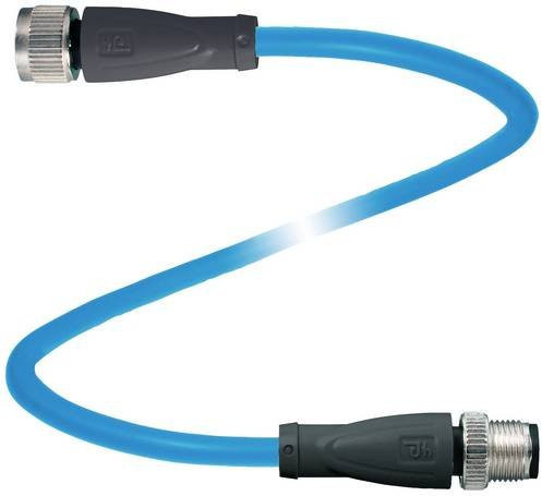 Pepperl+Fuchs 306975 Sensor- und Aktor-Steckverbinder, konfektioniert, blau, Kabellänge: 4 m, 2-polig - Bild 1