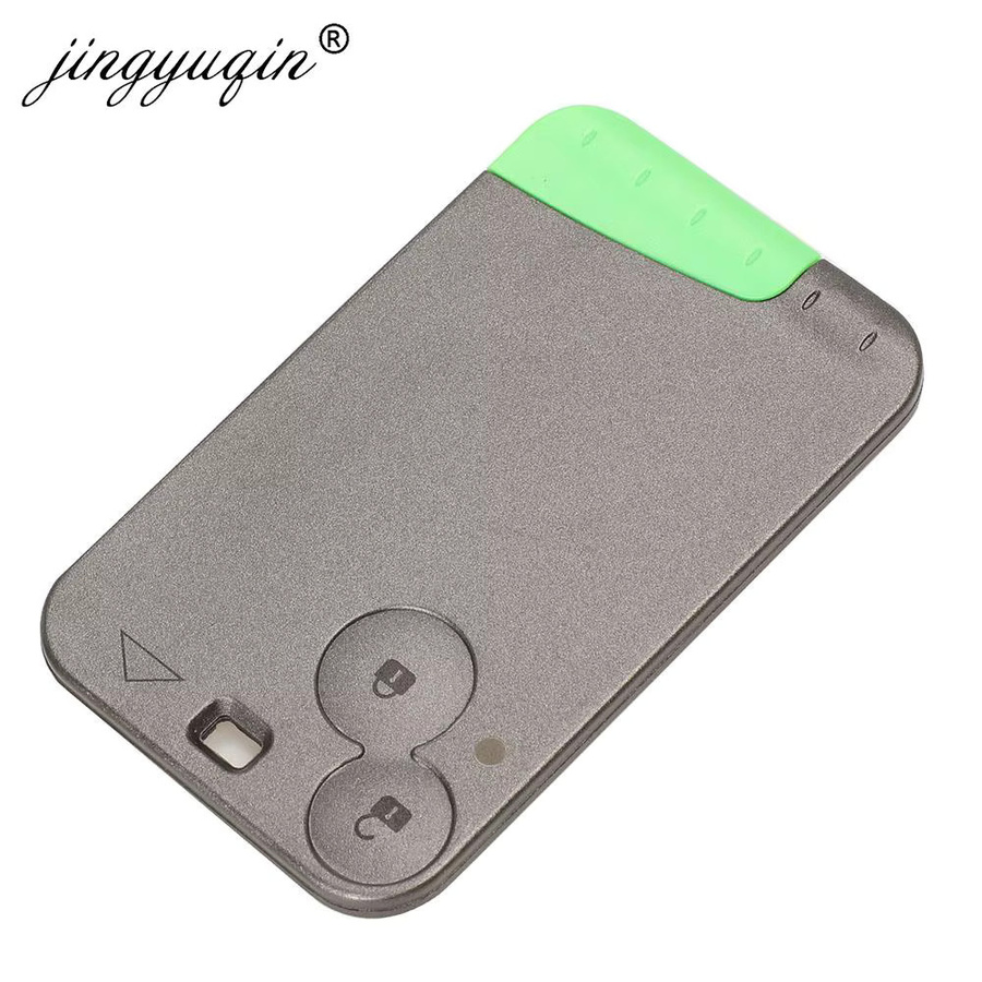 Jingyuqin Fernbedienung Schlüssel mit 2 Tasten und ID46 PCF7947 Chip für Renault Laguna Espace 2001-2008 Vel-Satis, 433 MHz Keyless Fob in Grau - Bild 2