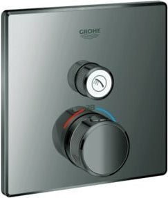 Grohe Grohtherm Smartcontrol Fertigset mit Sensor, Eckausführung, Graphite, UP-THM mit 1 Absperrventil - Bild 1