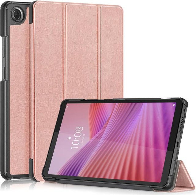 Lenovo Tab One 8.7 Hülle mit modischer Bemalung in Pink, magnetische Lederabdeckung für TB305FU und TB305XU - Bild 1