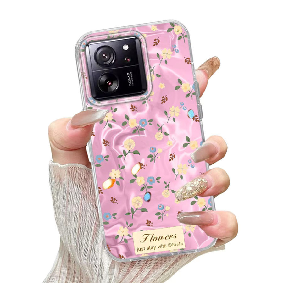 Handyhülle im koreanischen INS Retro-Stil mit Blumen- und Rosen-Print für Xiaomi 14T 13T 15T Pro 11 Lite sowie Poco X3 X5 X6 X7 M6 C65 C61 M5S - Bild 2